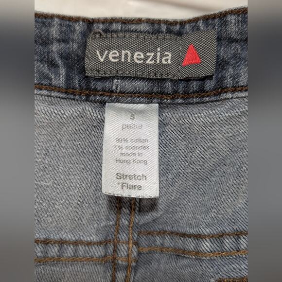 Lane Bryant Venezia High Rise Flare Stretch Denim Jeans Y2K Stone Wash 2X 22W P - Picture 11 of 13